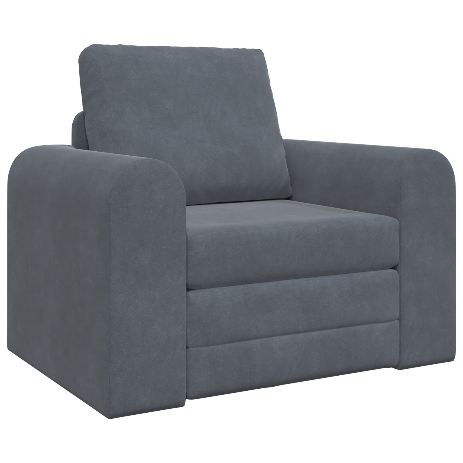 vidaXL Sofa Boden-Schlafsofa 2-in-1 Dunkelgrau 98x71x83 günstig online kaufen