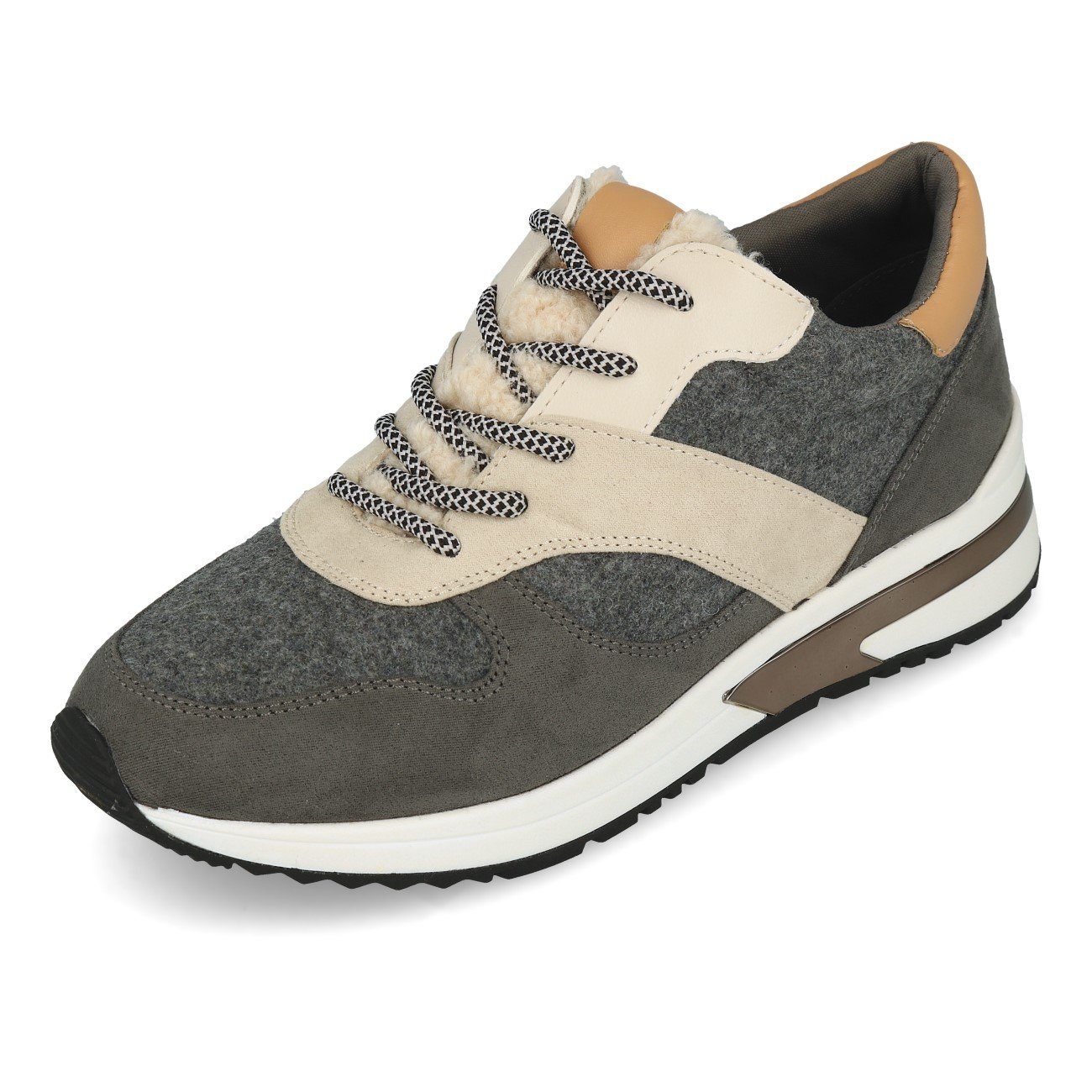 La Strada La Strada 2002973 Damen Sneaker Grey Wool Micro Sneaker
