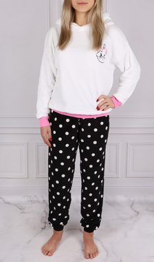 Sarcia.eu Pyjama Disney Katze Marie Pyjama/Schlafanzug für Damen, warm, weiß-schwarz S