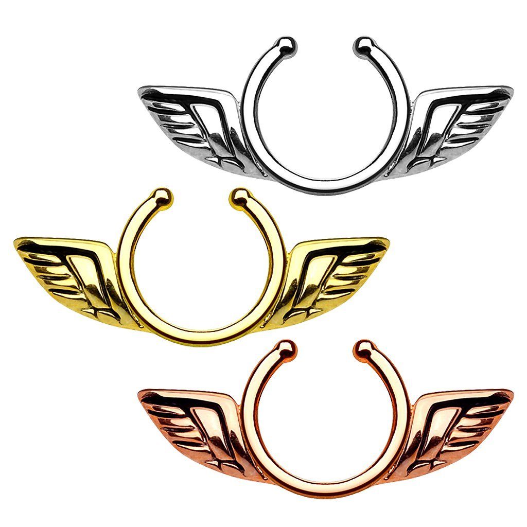 Taffstyle Intimpiercing Intim Piercing Klemmring Engelsflügel günstig online kaufen