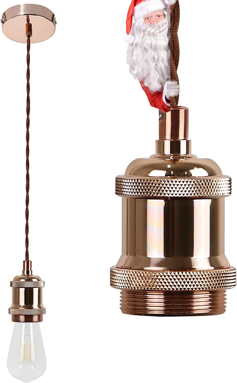 Nettlife Pendelleuchte Vintage E27 Hängefassung 1.3M günstig online kaufen