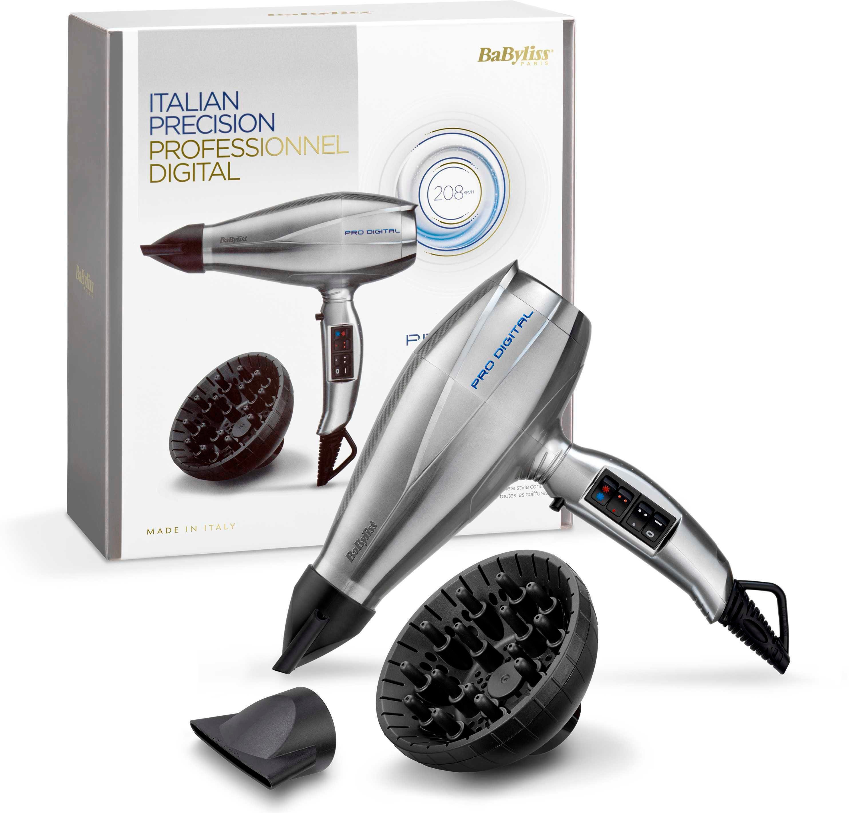 BaByliss Haartrockner 6000E Pro Digital, 2200 W, mit digitalem Motor