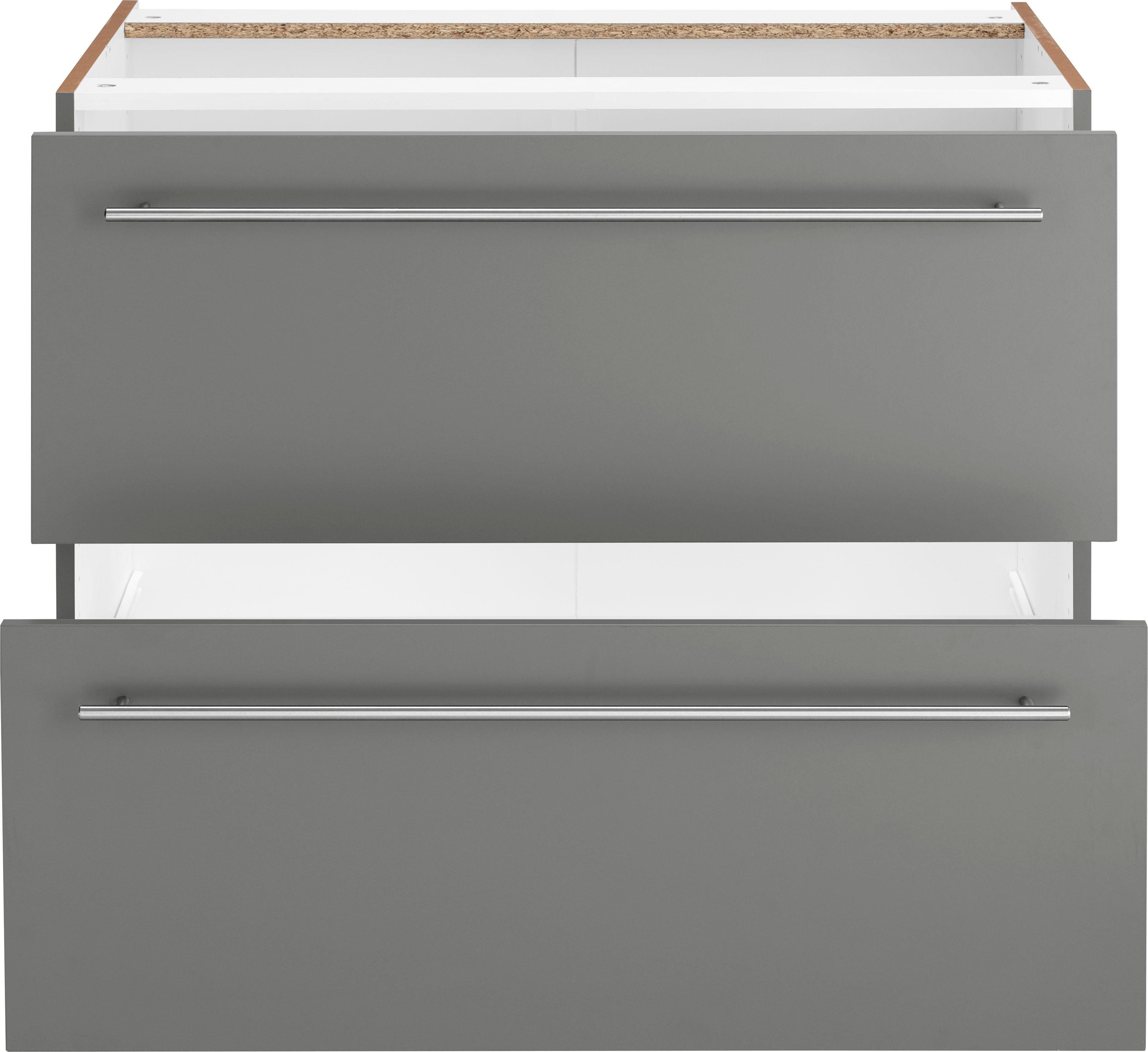 OPTIFIT Unterschrank Bern 90 cm breit, mit 2 großen Auszügen für viel Stauraum