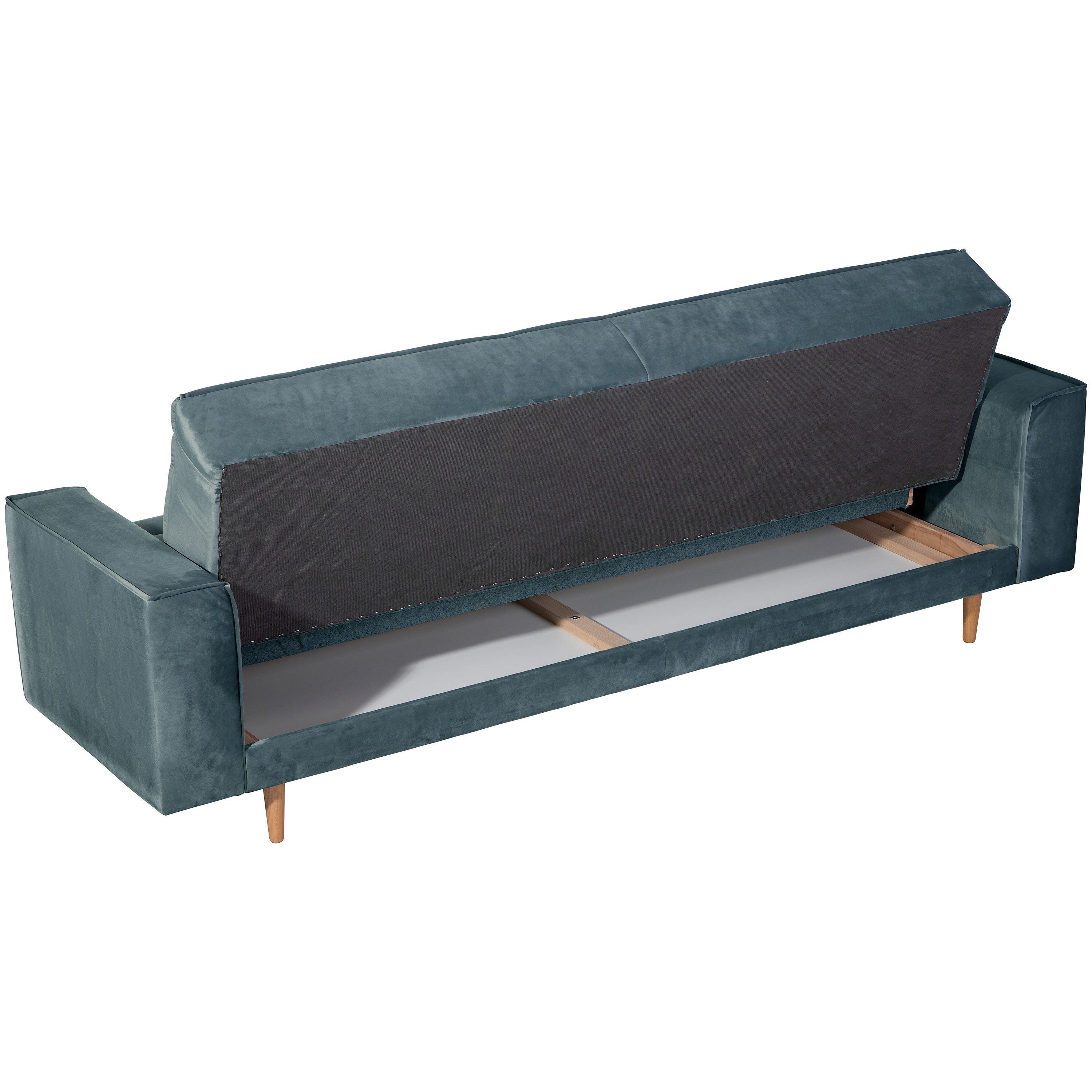 Max Winzer® Sofa Josephine, Sofa 3-Sitzer mit Bettfunktion Samt