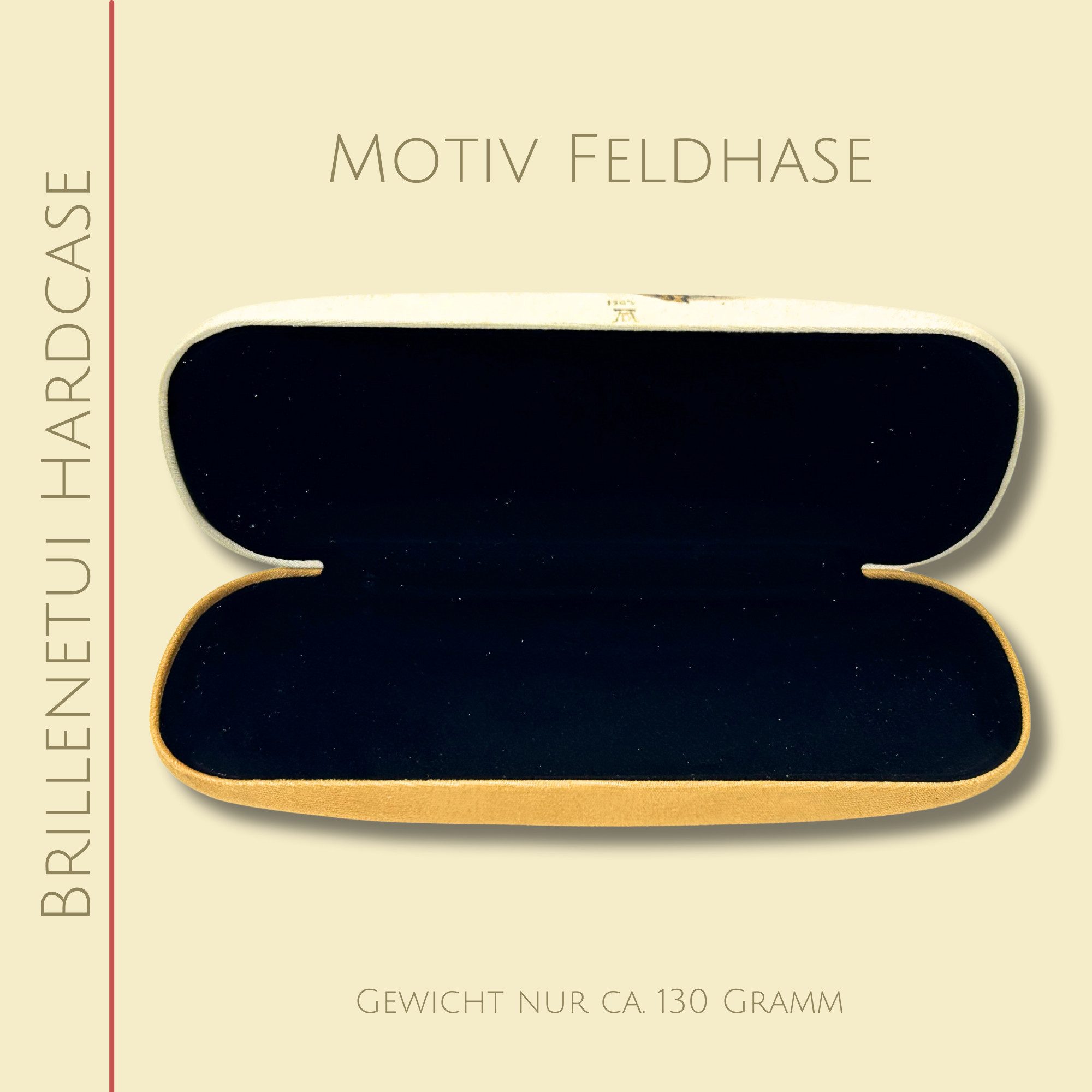 Fridolin Brillenetui Brillenetui Hardcase mit Stoffbezug und Reinigungstuch aus Mikrofaser