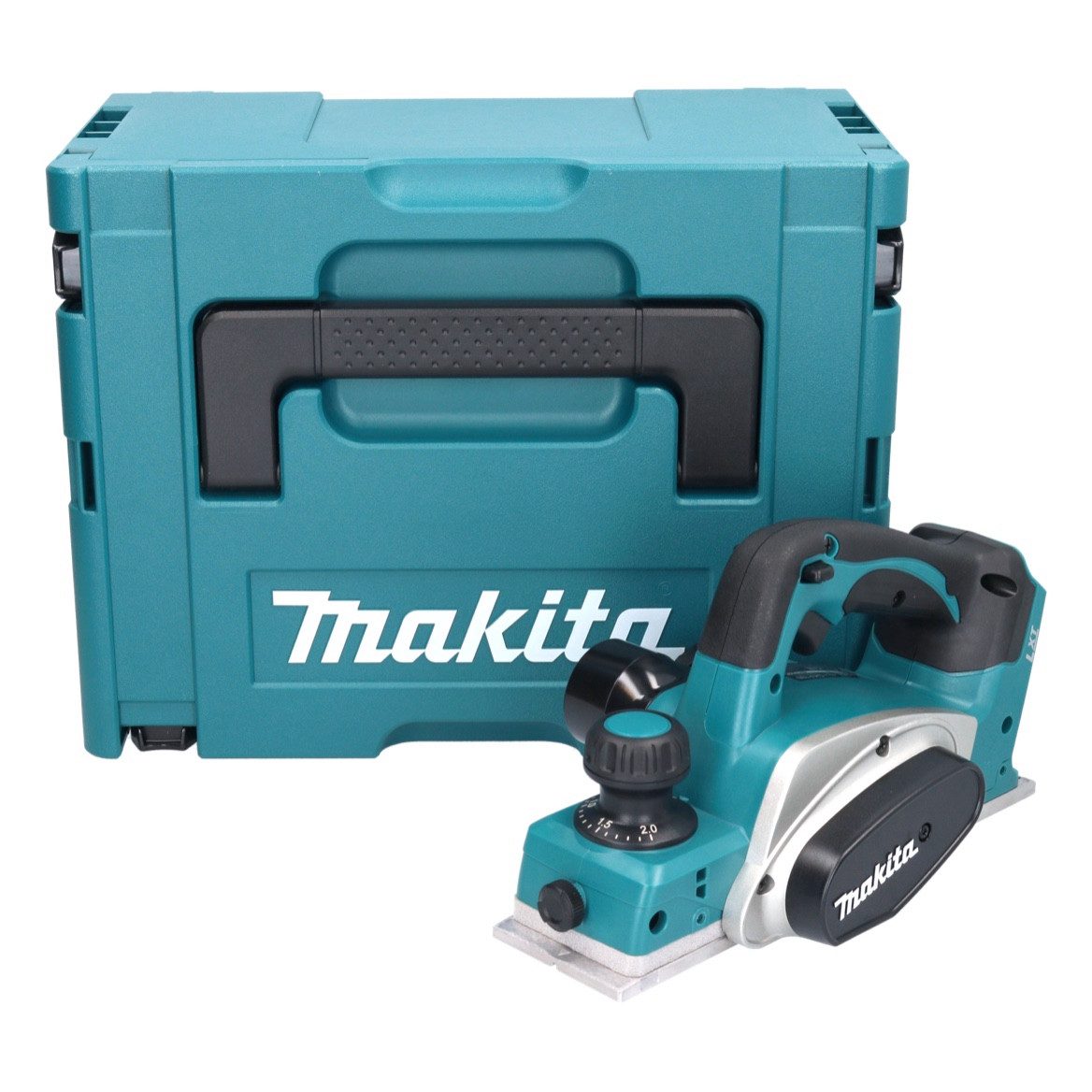 Makita Elektrohobel DKP 180 ZJ Akku Hobel 18 V 82 mm + Makpac - ohne Akku, ohne Ladegerät
