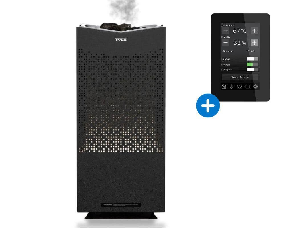 Tylö Saunaofen Tylö Crown Combi Elite 6-10kW Saunaofen mit Saunasteuerung Elite Cloud, 8 kW