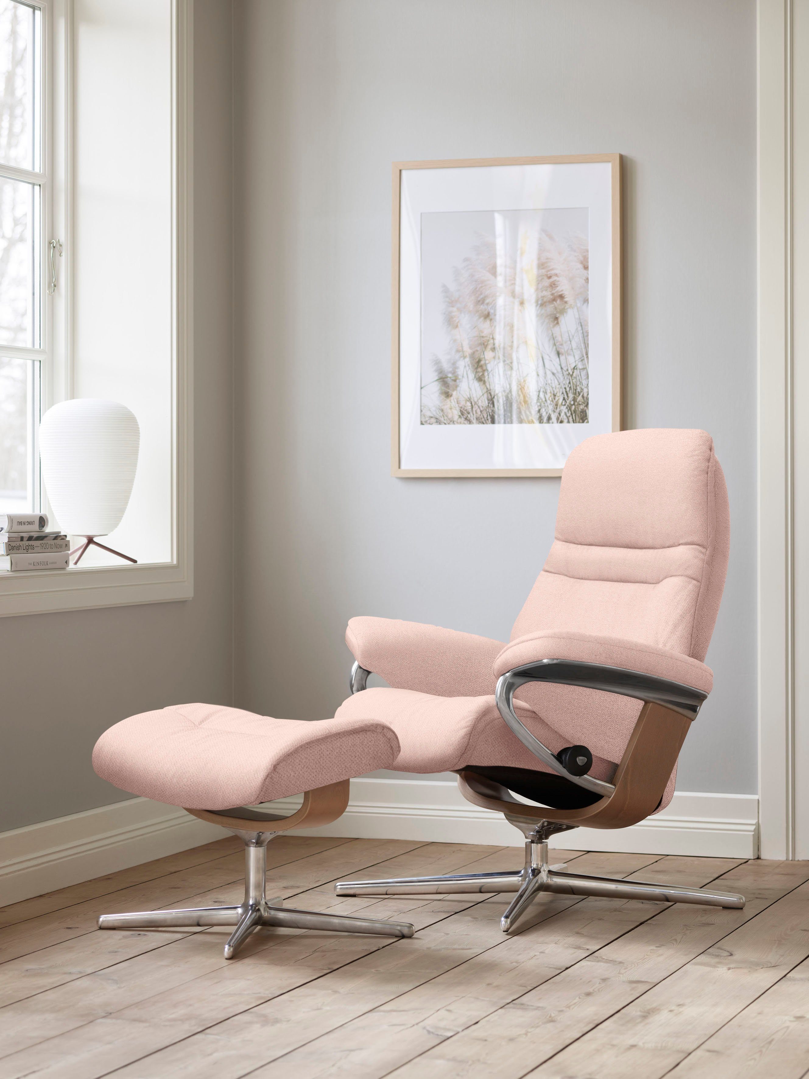 Stressless® Relaxsessel Sunrise, mit Cross Base, Größe S, M & L, Holzakzent Eiche