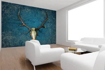 WandbilderXXL Fototapete Deer Head, glatt, Kult & Kultur, Vliestapete, hochwertiger Digitaldruck, in verschiedenen Größen