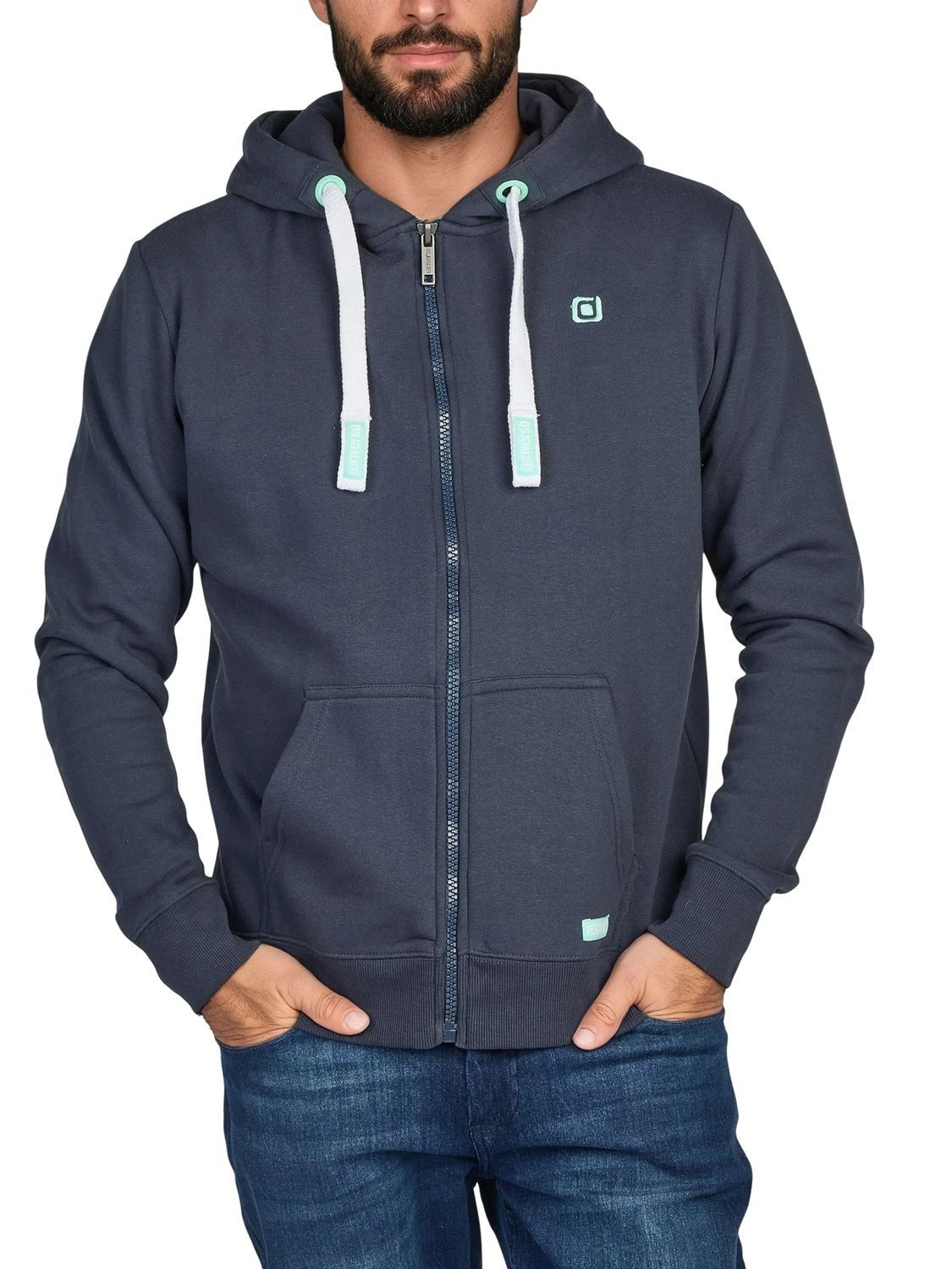 riverso Kapuzensweatjacke Herren Sweatjacke RIVNoah Regular Fit Hoodie mit Kängurutasche