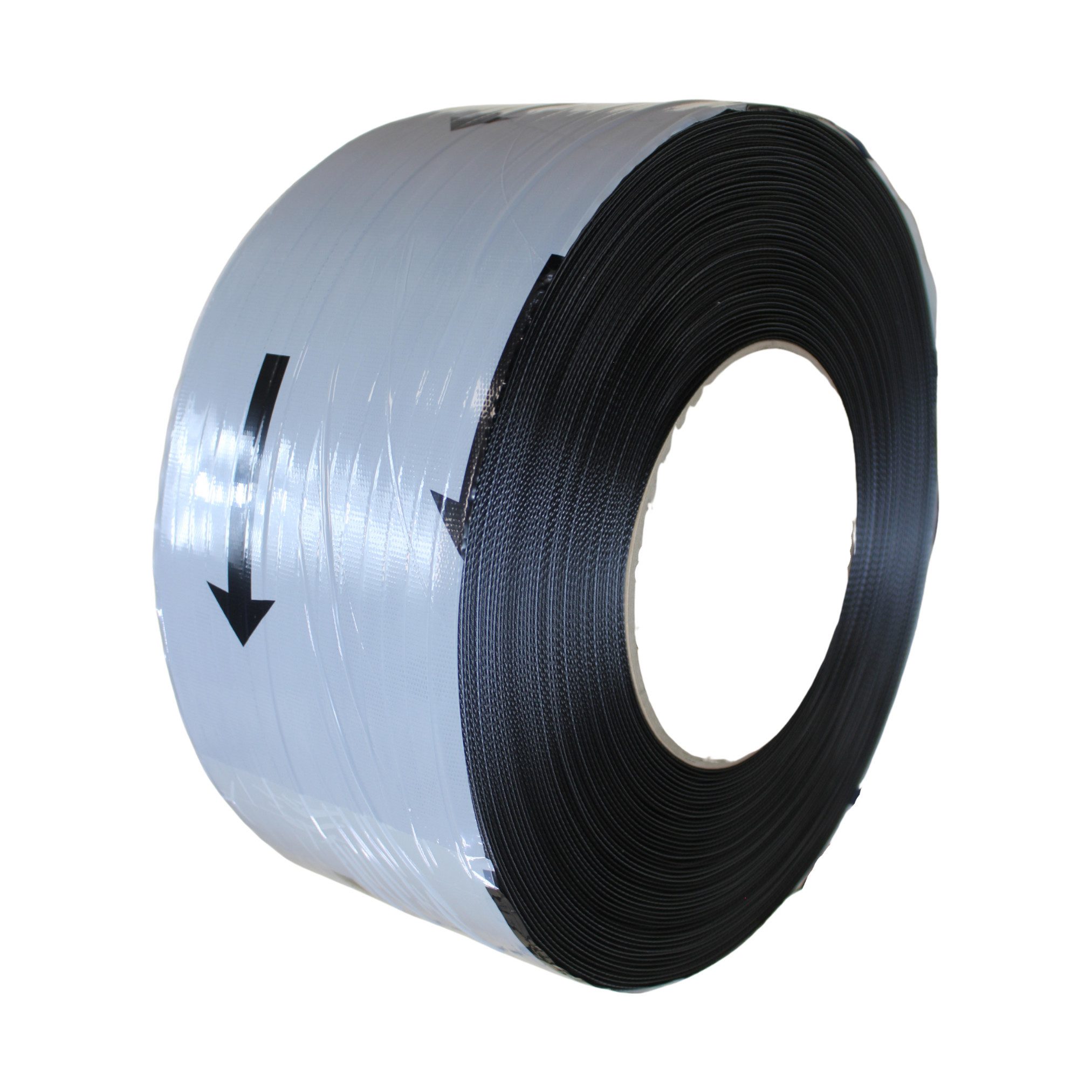 Packen24 GmbH Klemmen PP-Umreifungsband 3000 m x 0,55 mm 200 mm Kern schwarz, (1-St)