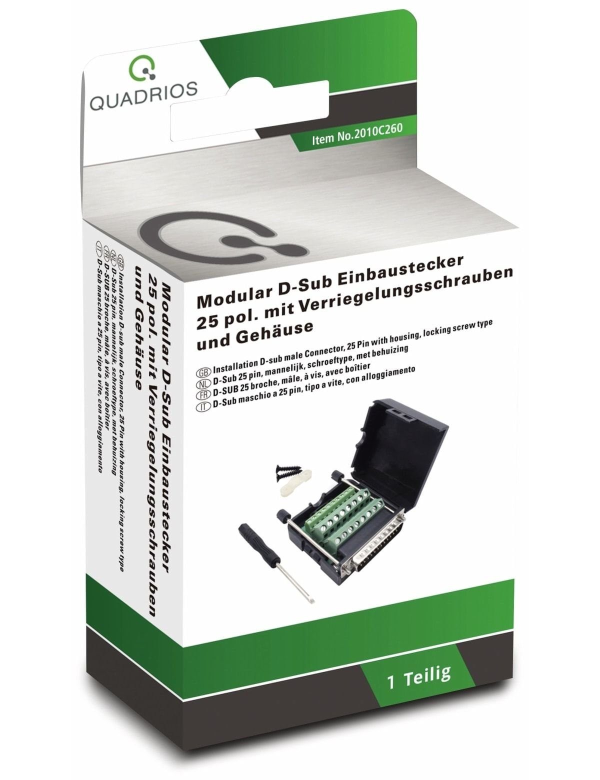 D-Sub 2010C260, Klemmen Quadrios QUADRIOS, USB-Modular-Set,