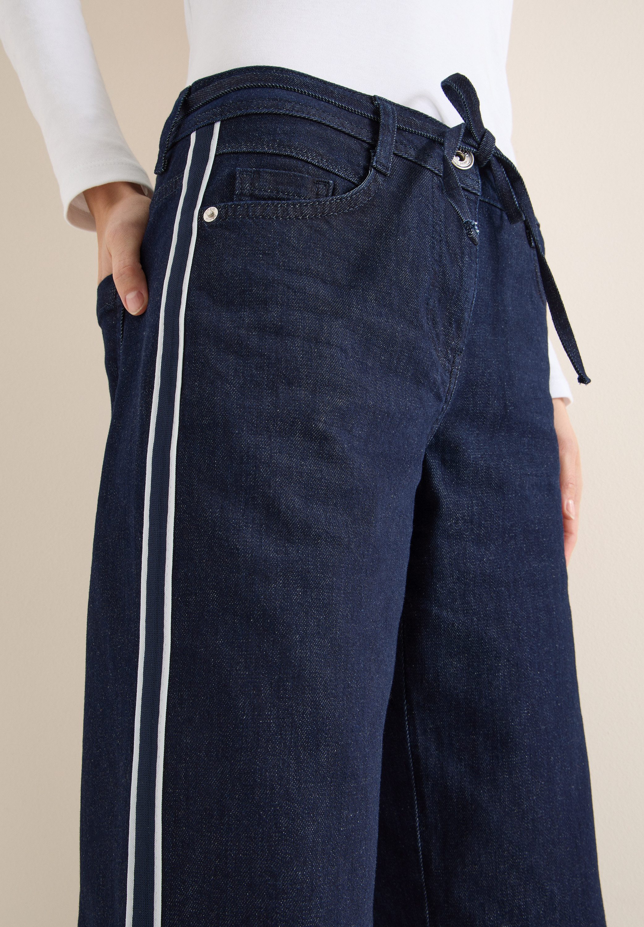 CECIL 5-Pocket-Jeans Jeans mit Gallonstreifen