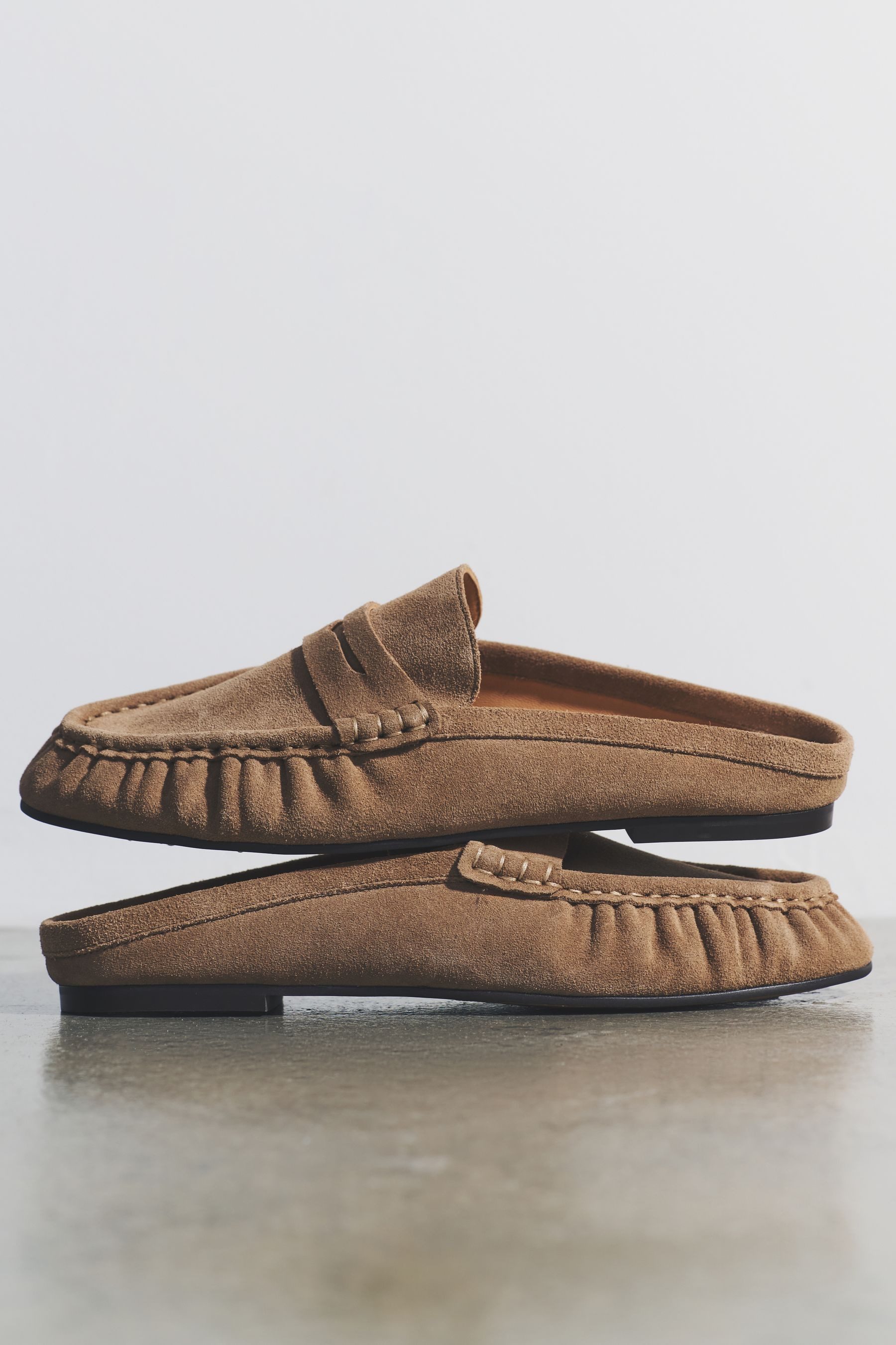 The Set The Set fersenfreie Loafer, Premium-Veloursleder Loafer (1-tlg)