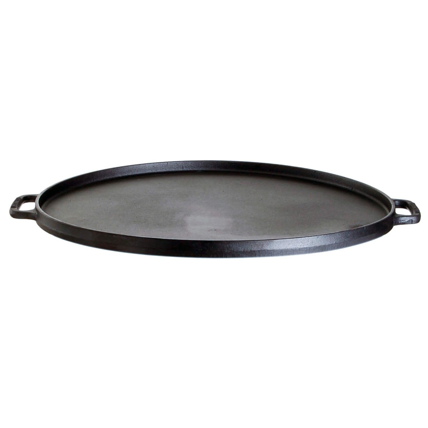 GAUMENKICK Grillplatte Plancha Grillplatte 30cm rund Gussplatte Wendeplatte geriffelt glatt (1-St)