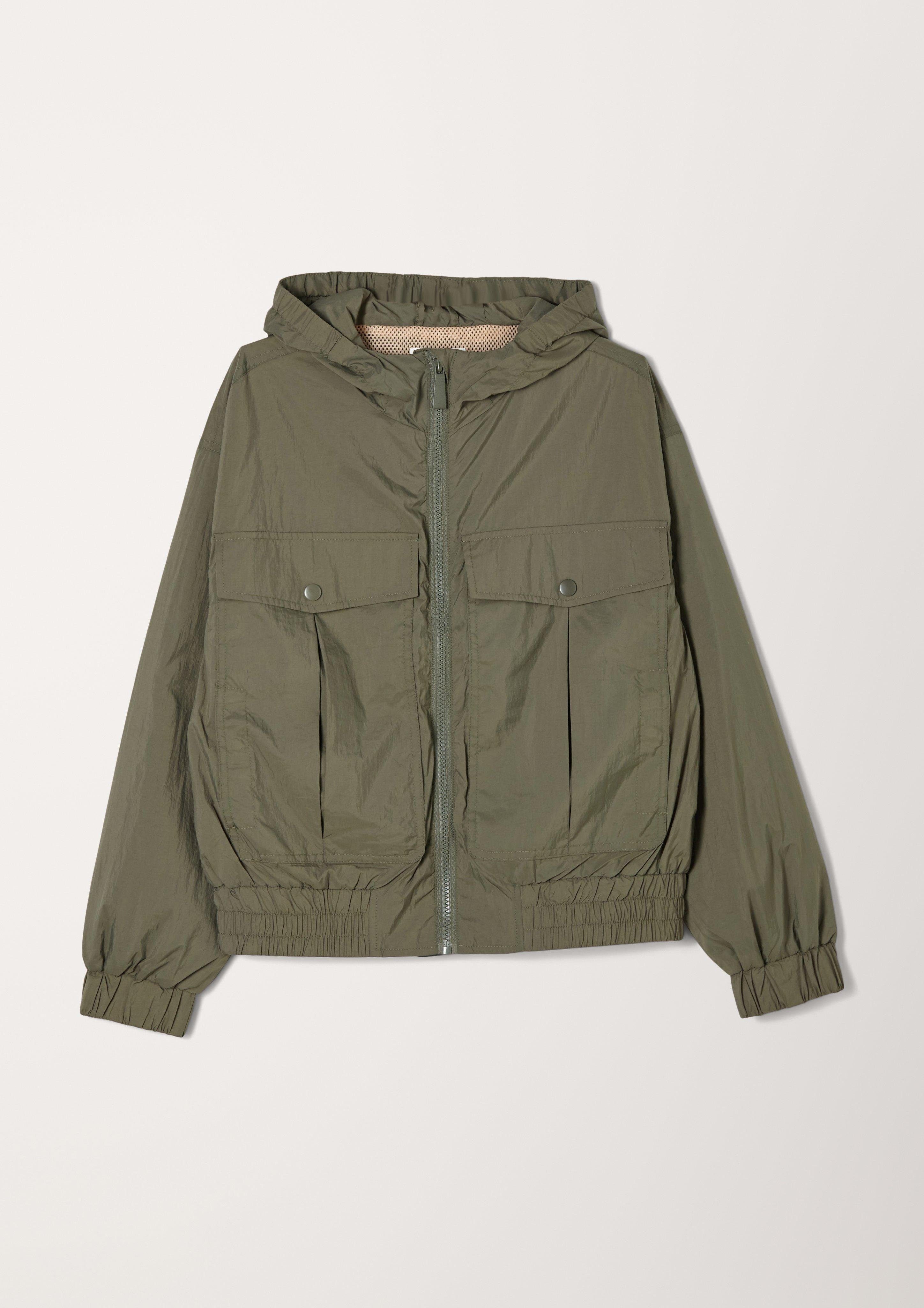 khaki Funktionsjacke Blousonjacke Netzfutter mit s.Oliver