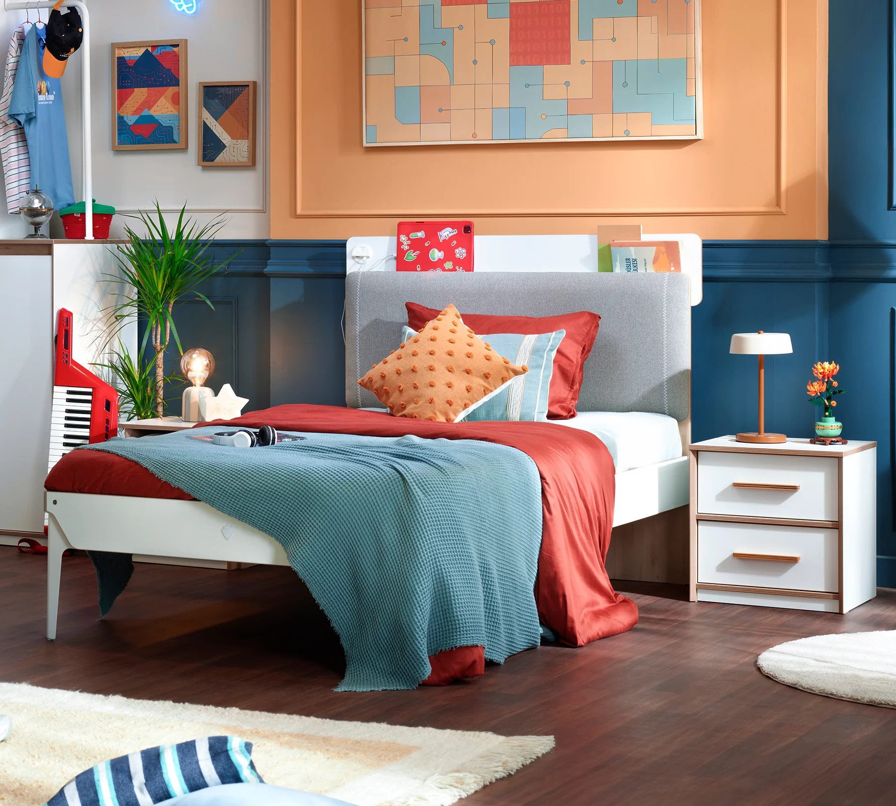 Möbel-Zeit Jugendbett MODERA, 2 Größen