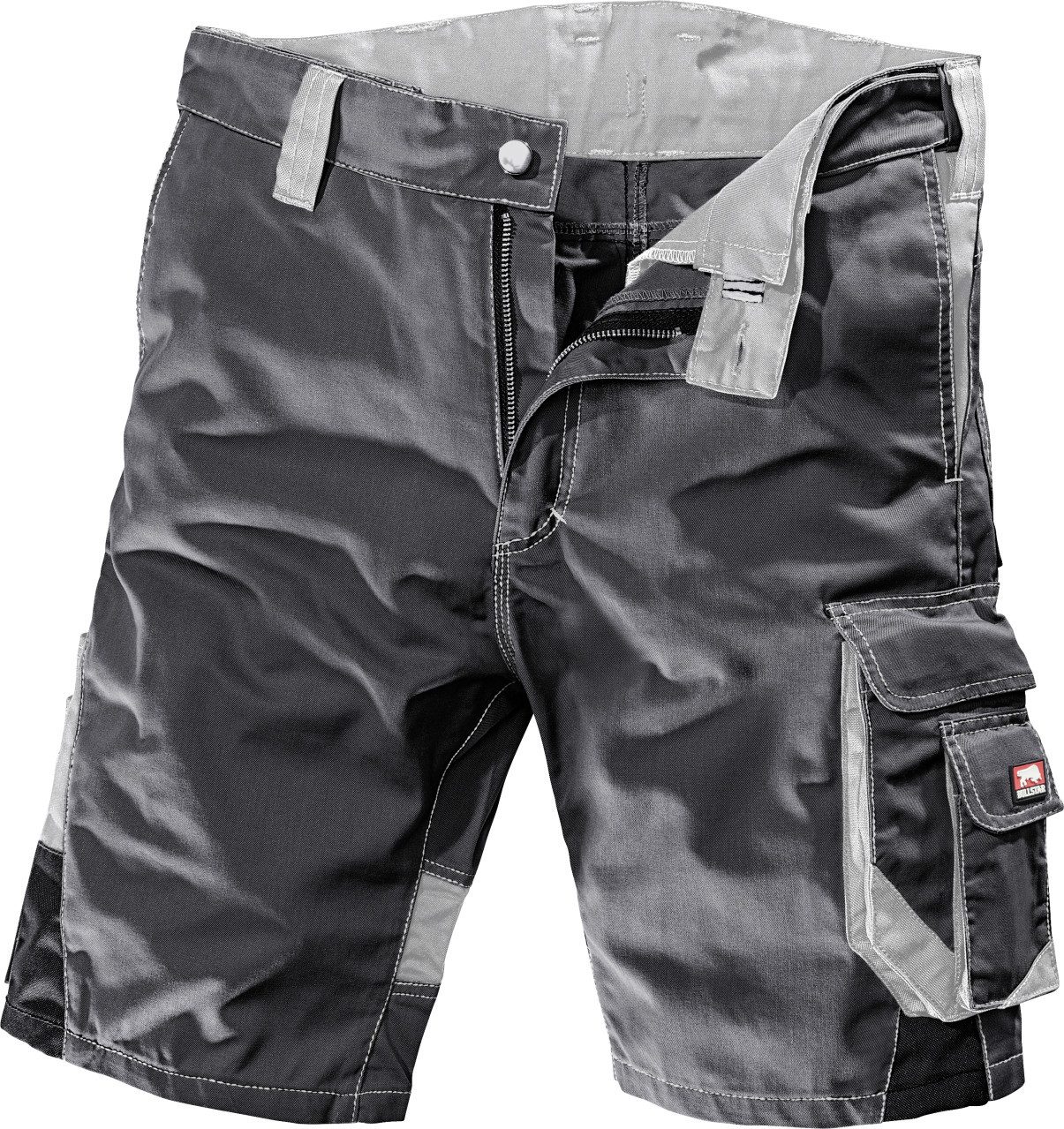 Bullstar Arbeitshose Bullstar kurze Arbeitshose WORXTAR schwarz/grau