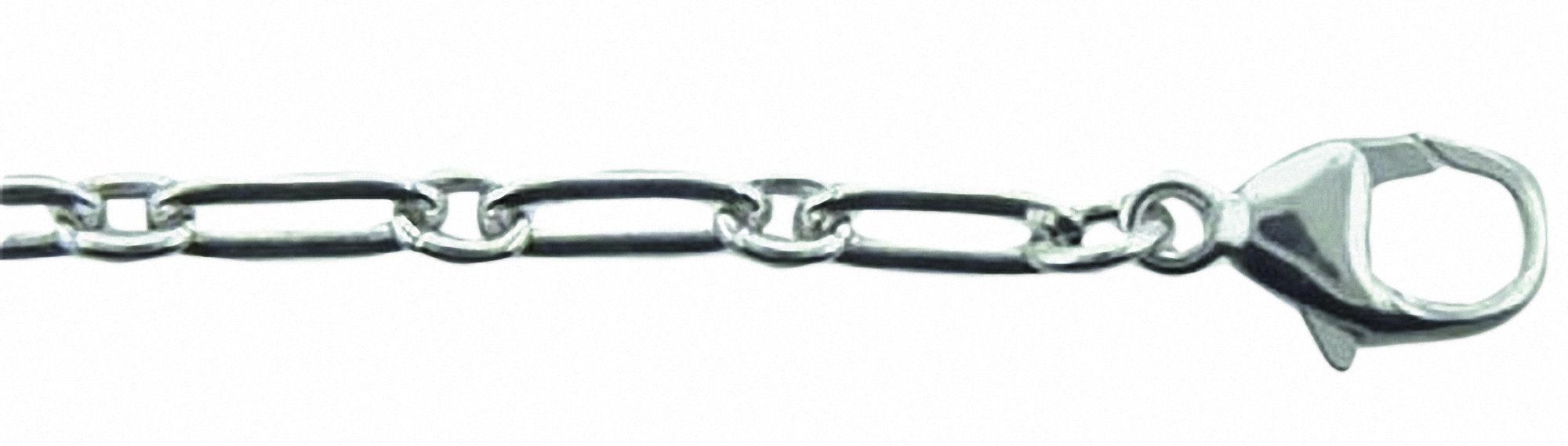 Silberarmband Damen 925 Silber Fantasie Armband 19 cm Ø 3,2 mm