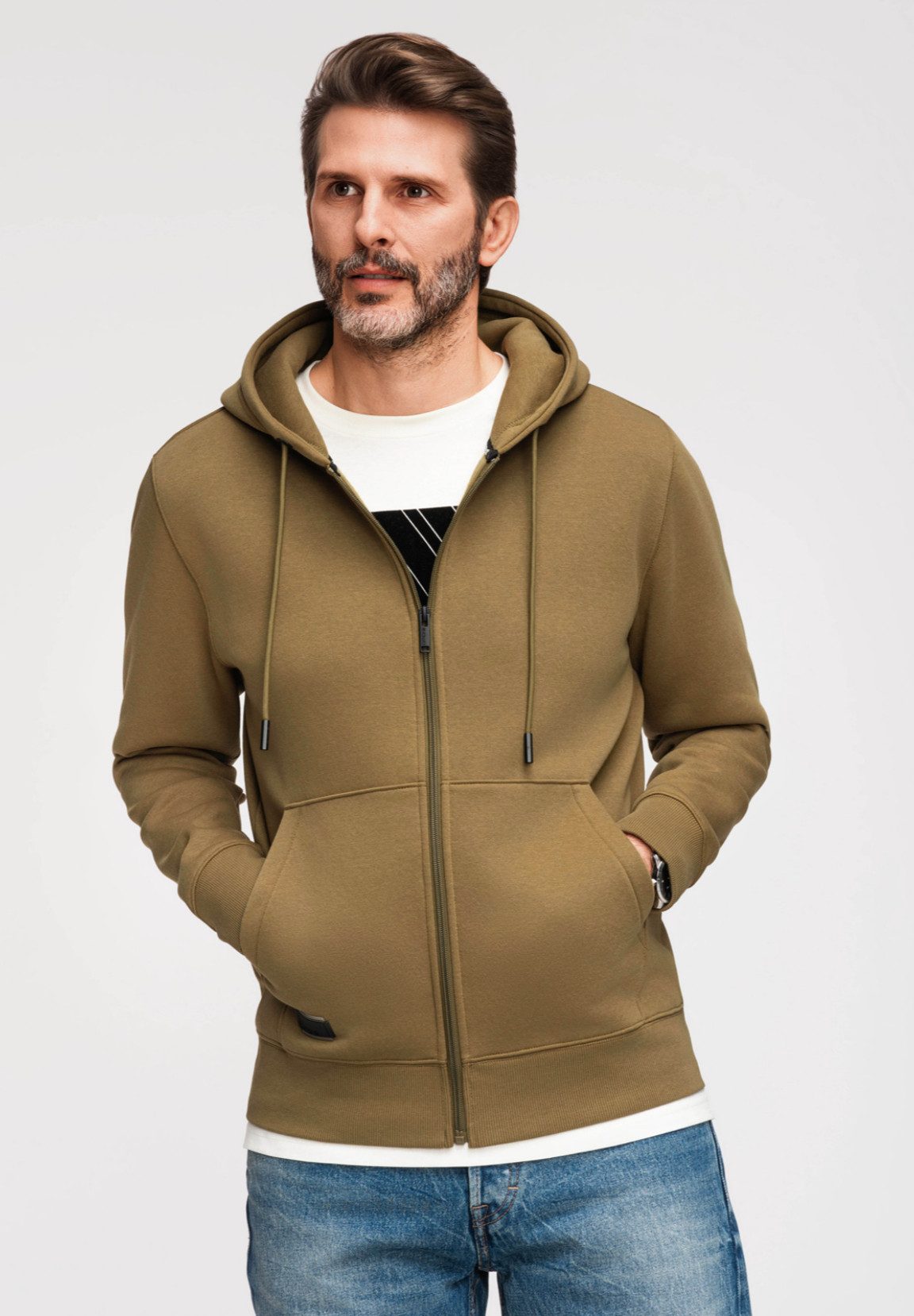 OMBRE Kapuzensweatjacke Kapuzensweatshirt