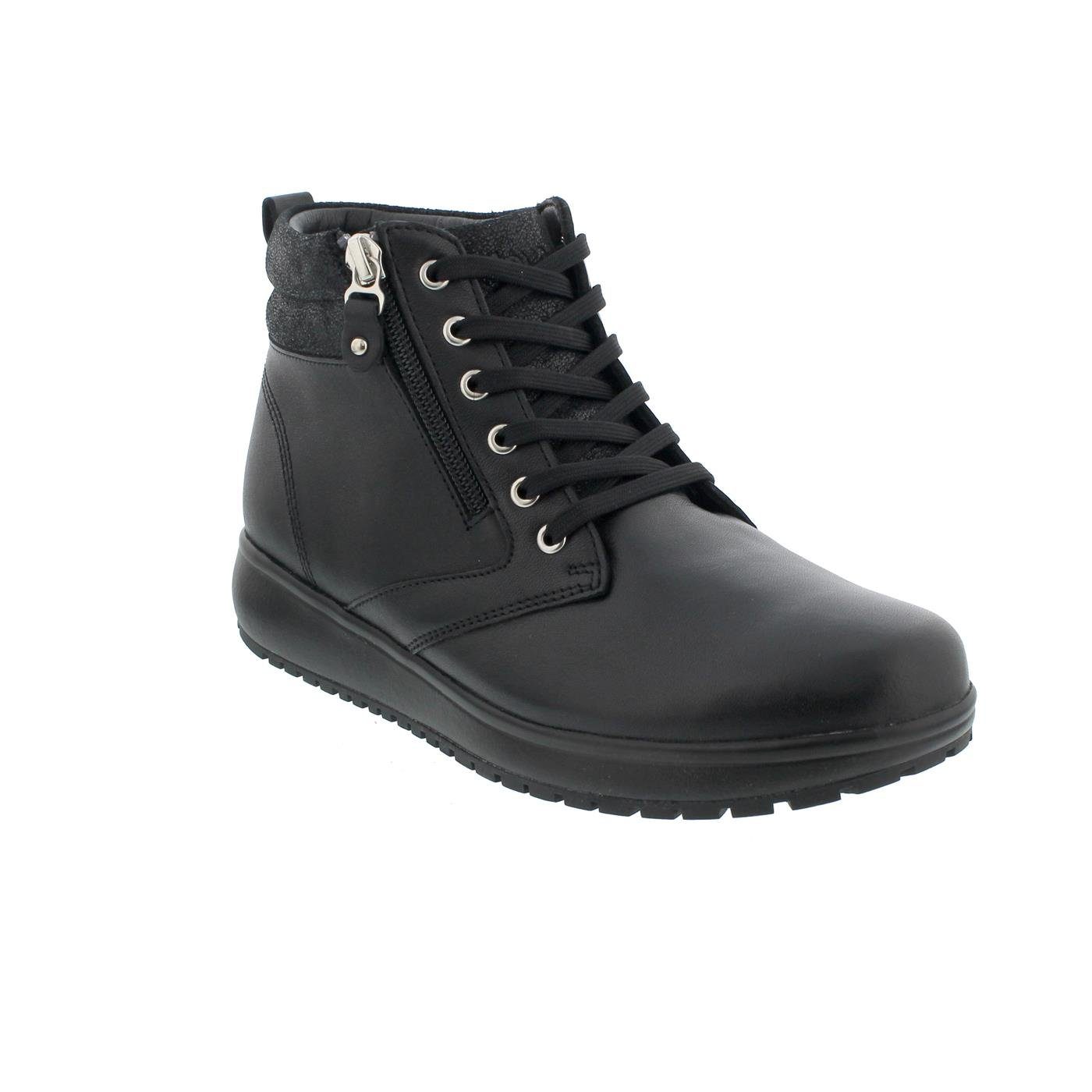 Joya Joya WILMA II Black Boot, Full-Grain Leather /Velour/ Textile, SENSO-S günstig online kaufen