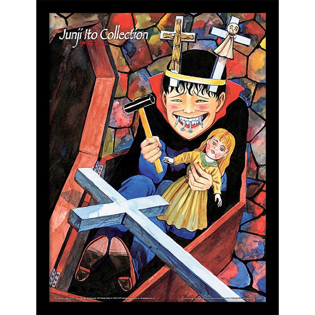 Junji Ito Bild mit Rahmen Soichi's Selfish Curse, Kunstdruck Manga