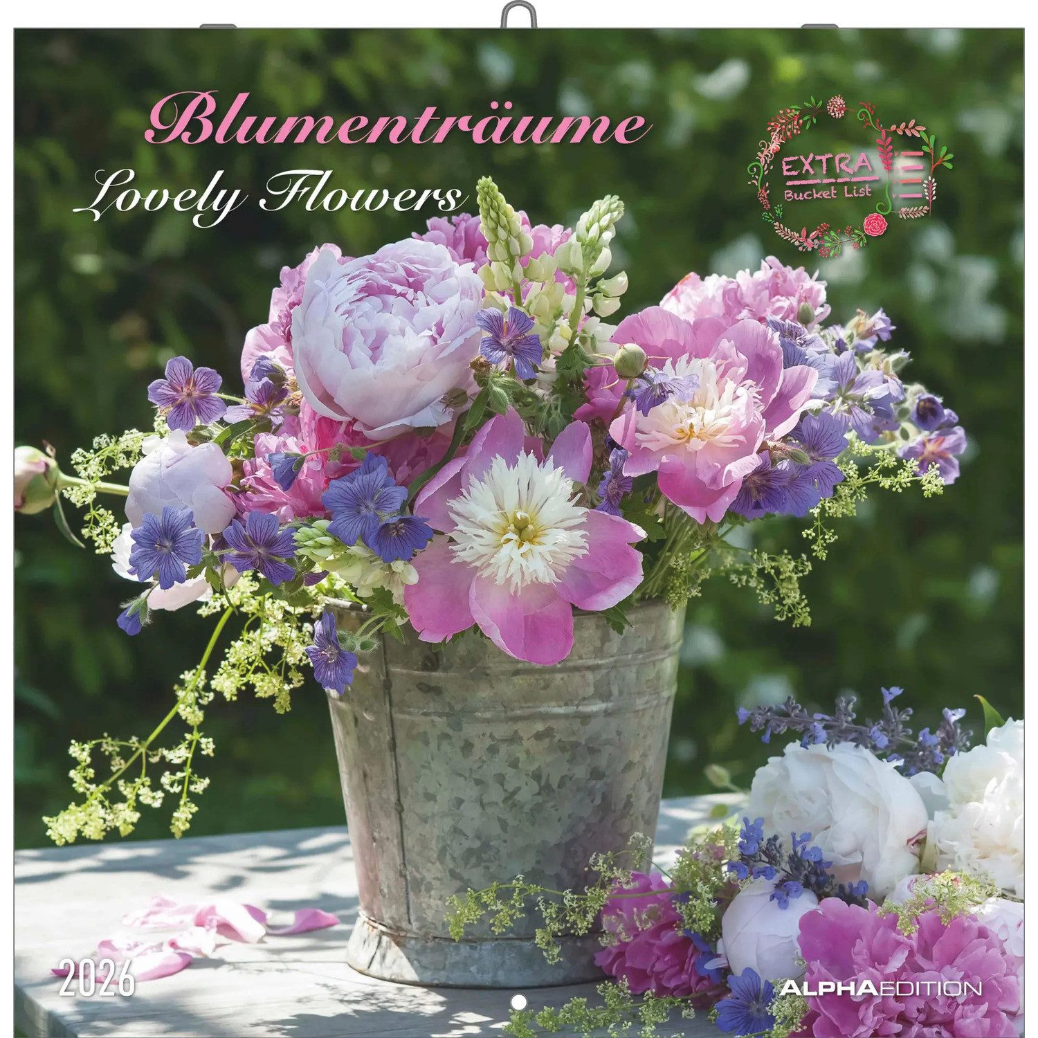 NEUMANN Настенный календарь Alpha Edition - Blumenträume 2026 Broschürenkalender, 30x30cm,...