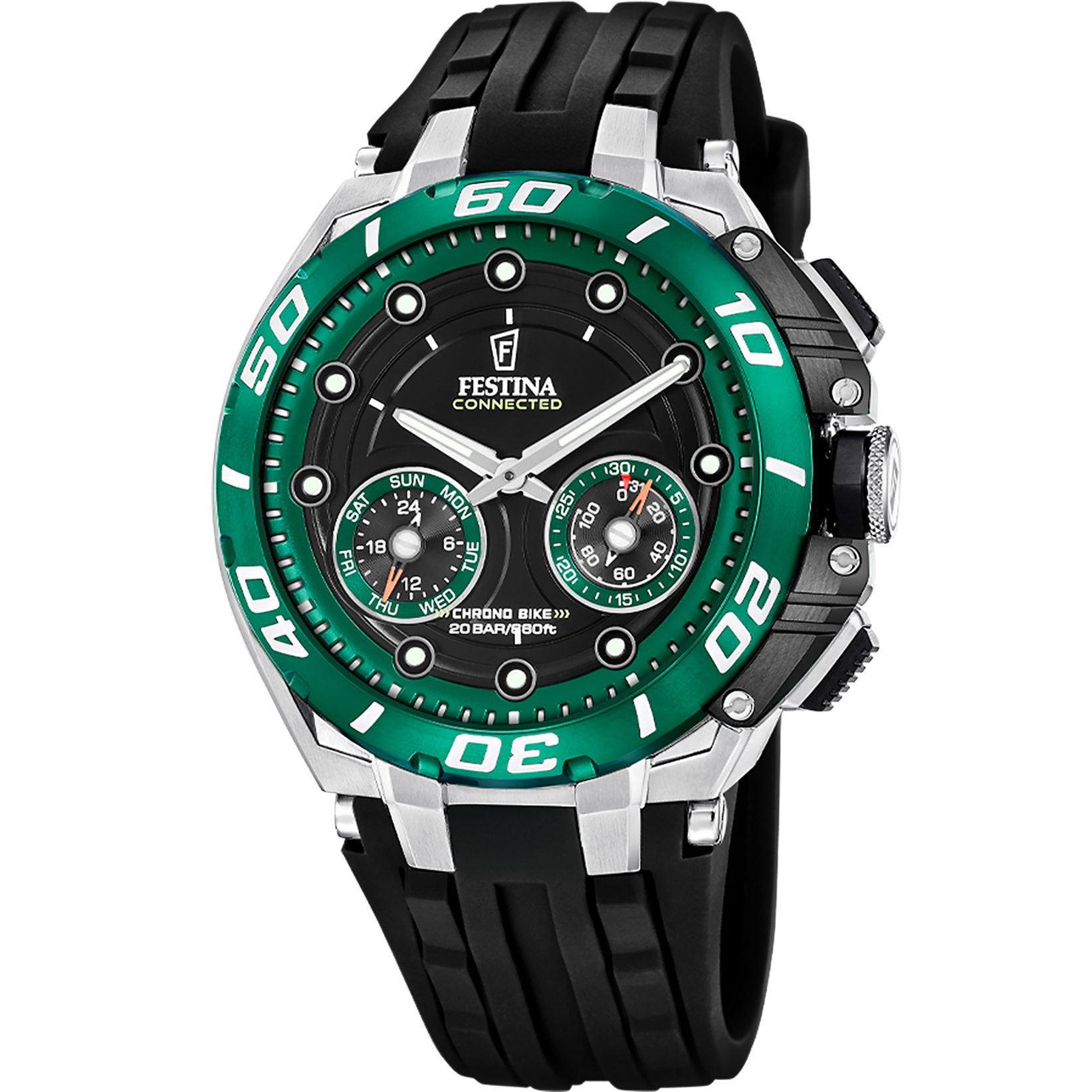 Festina Connected Smartwatch, Armbanduhr, Herrenuhr, Bluetooth, Kamera-Fernbedienung, Schrittzähler