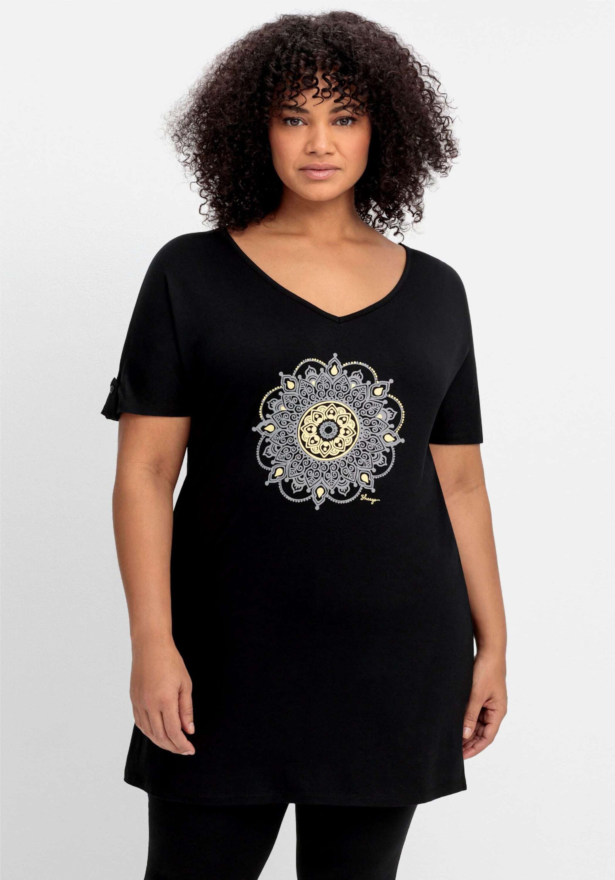 Sheego Strandkleid Longshirt Extra lang