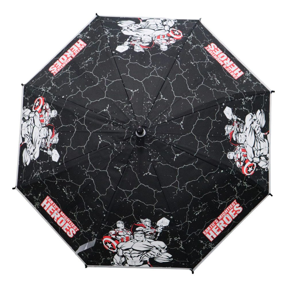 MARVEL Stockregenschirm Marvel Avengers Hulk Kinder Regenschirm Stabregenschirm Schirm