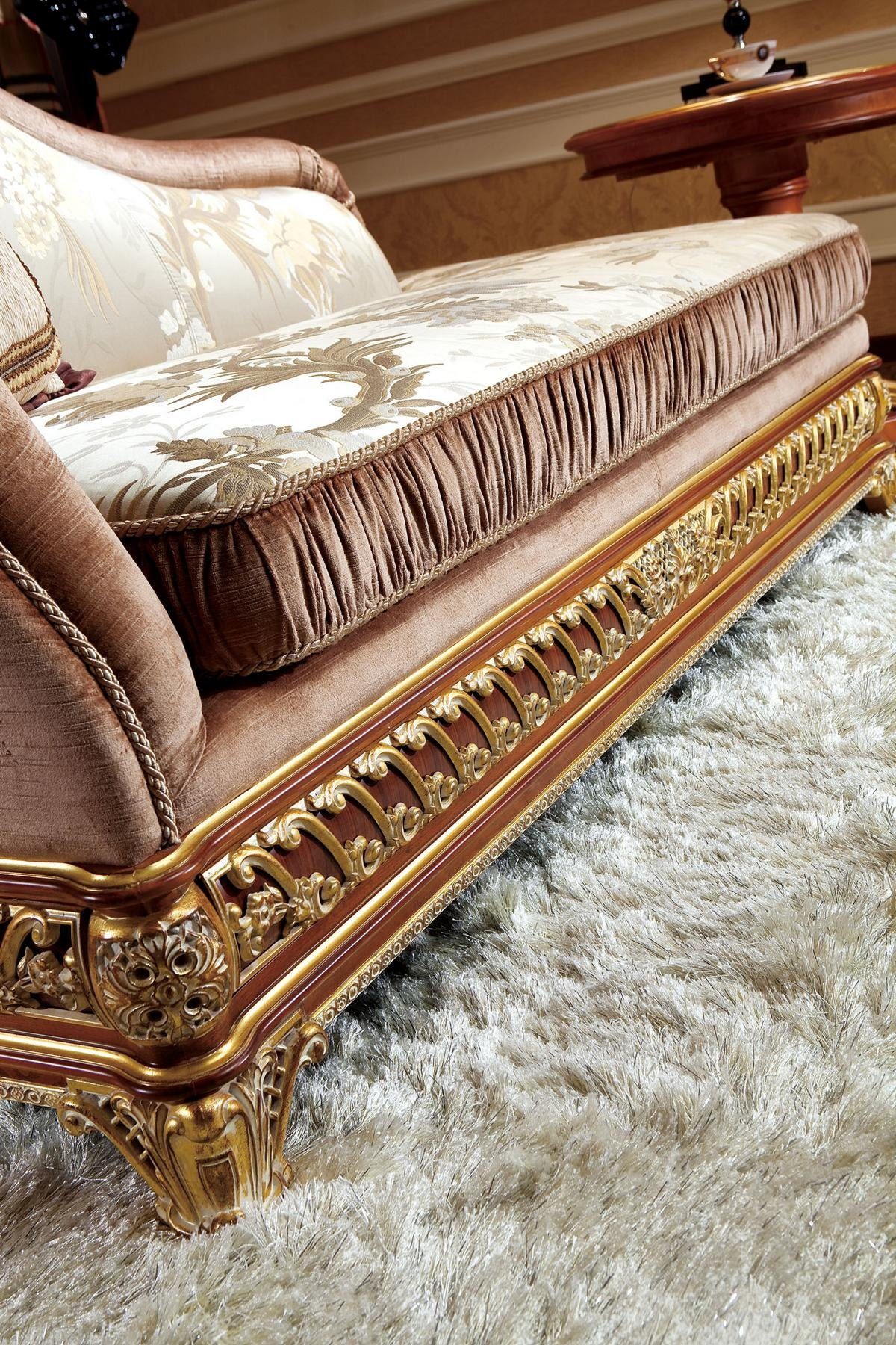 Chaiselongues in Liege Neu, Chaiselongue Sofa JVmoebel Textil Europe Rokoko Stil Antik Made Barock