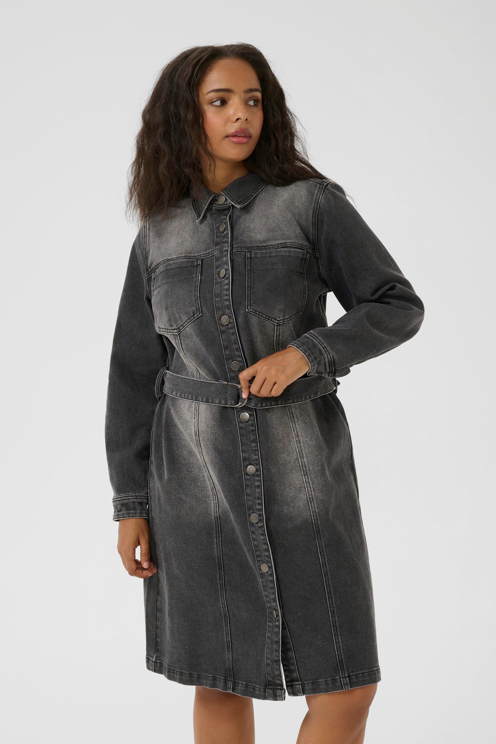 KAFFE Curve Jeanskleid Denimkleid KCally Große Größen