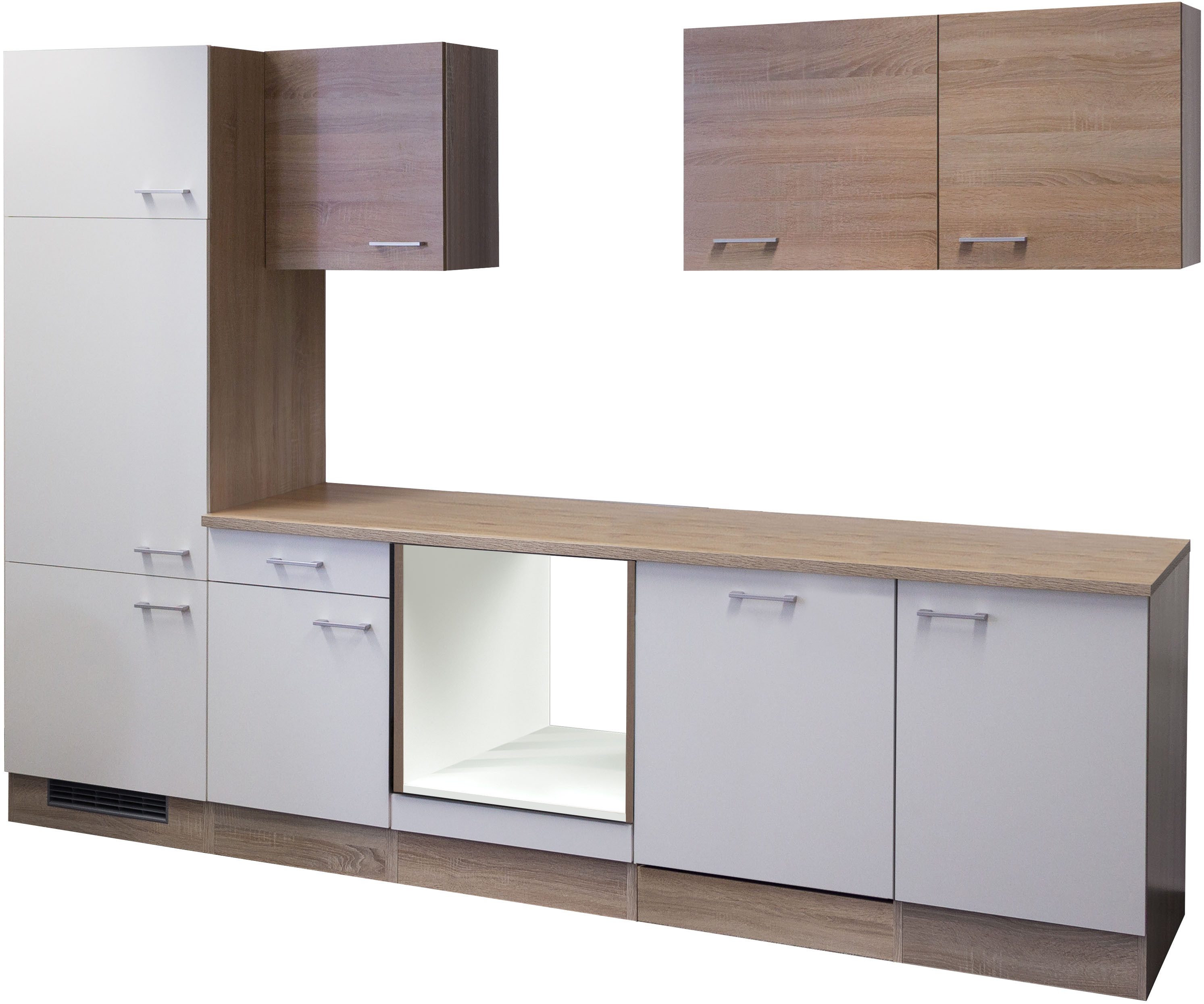 Flex-Well Küchenzeile Samoa, ohne E-Geräte, Gesamtbreite 280 cm