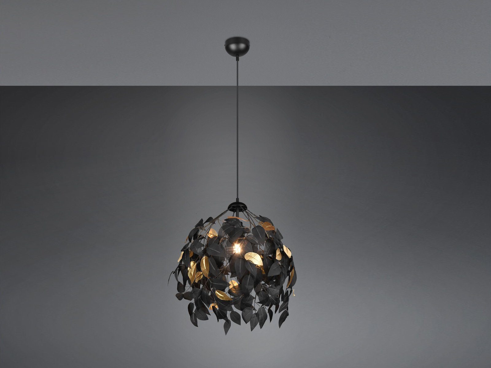 Reality Leuchten LED Pendelleuchte, Dimmfunktion, LED wechselbar, Warmweiß, Ausgefallene Designer-lampen hängend für Esstisch & Couchtisch Ø 38cm