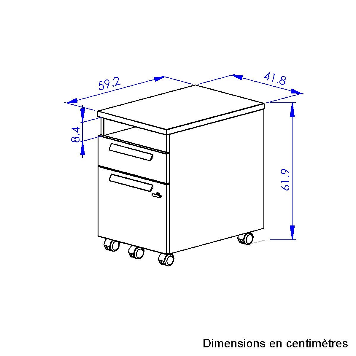 Gami Aktenschrank ARCADE Schublade Stiftbox 1 für Hängeregister oder 1 wahlweise