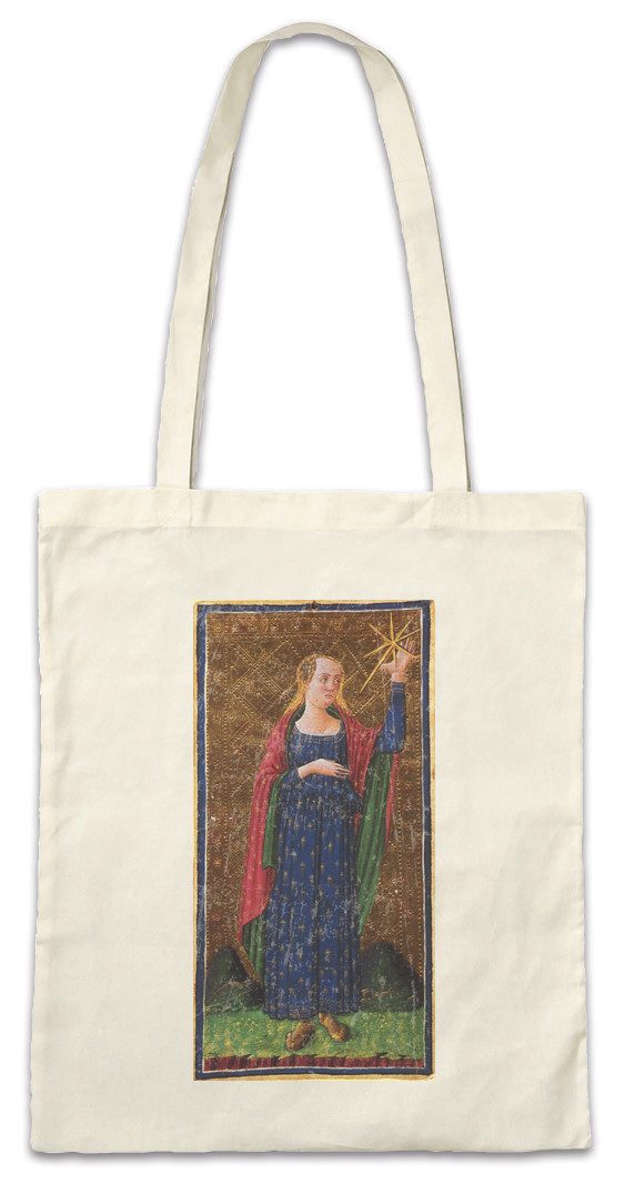 Beuteltasche Tarot Arcanum Star Stofftasche Karte Karten Card Voddoo Der Stern