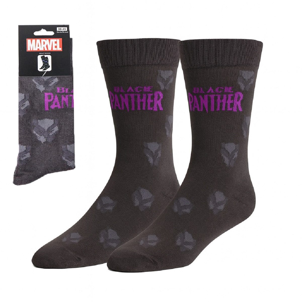 Cerda Socken Marvel Panther Ein-Paar Baumwollsocken 38-45