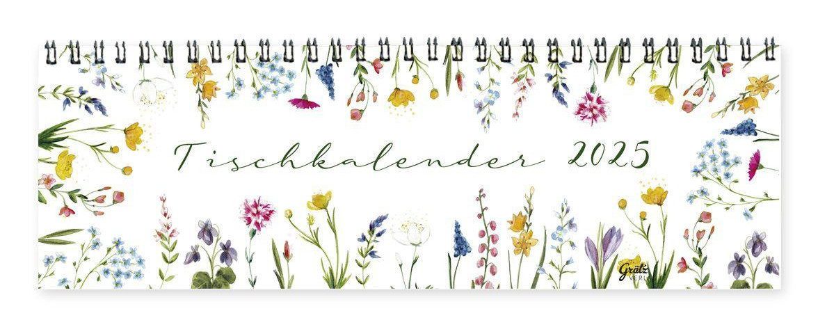Grätz Verlag Terminkalender Tischkalender 2025, Blumen