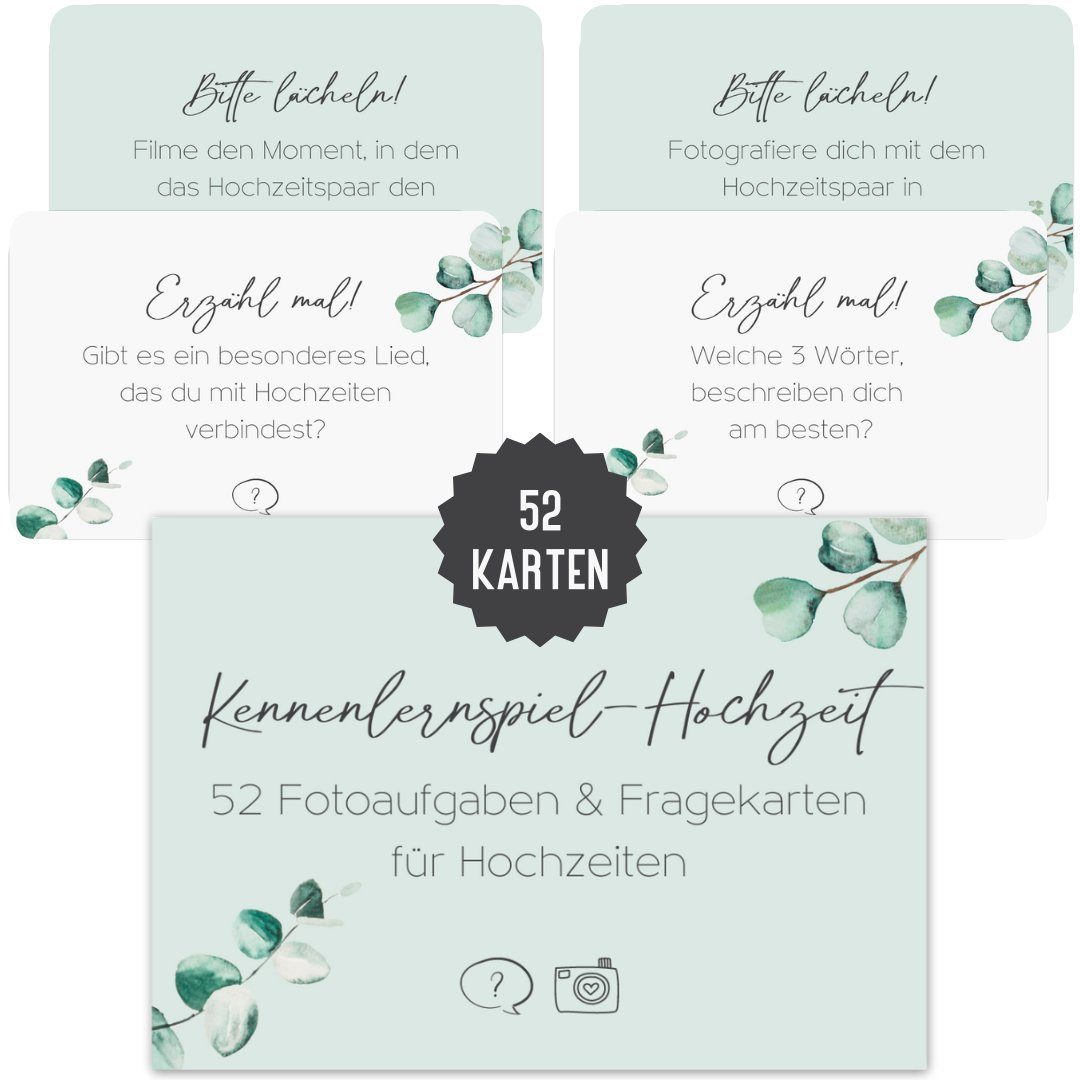 Things of Happiness Spiel Hochzeitsspiel Fotoaufgaben Frageaufgaben Kennenlernspiel Hochzeit