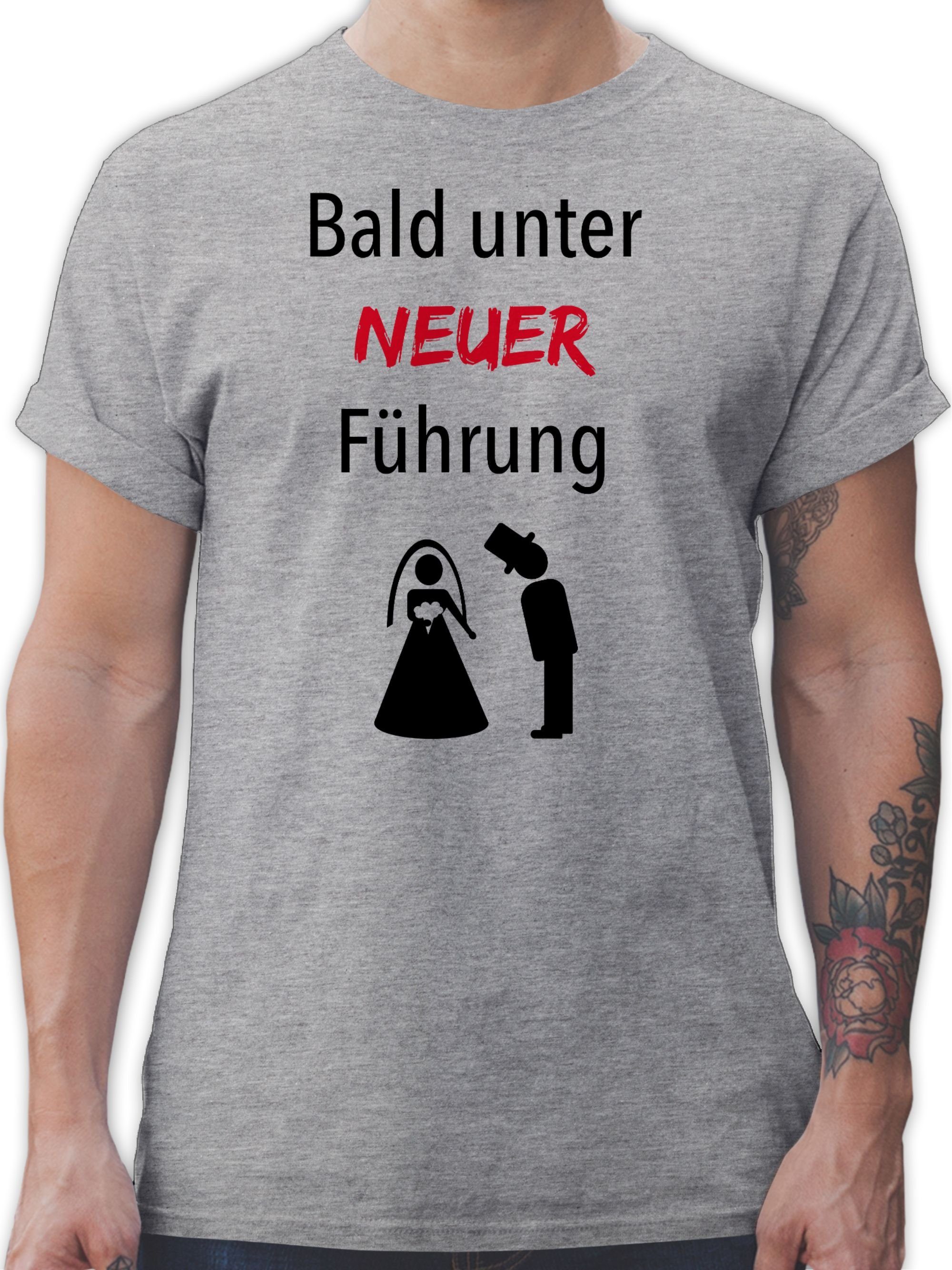 Shirtracer TShirt »Bald unter neuer Führung JGA Junggesellenabschied Männer Herren Premium