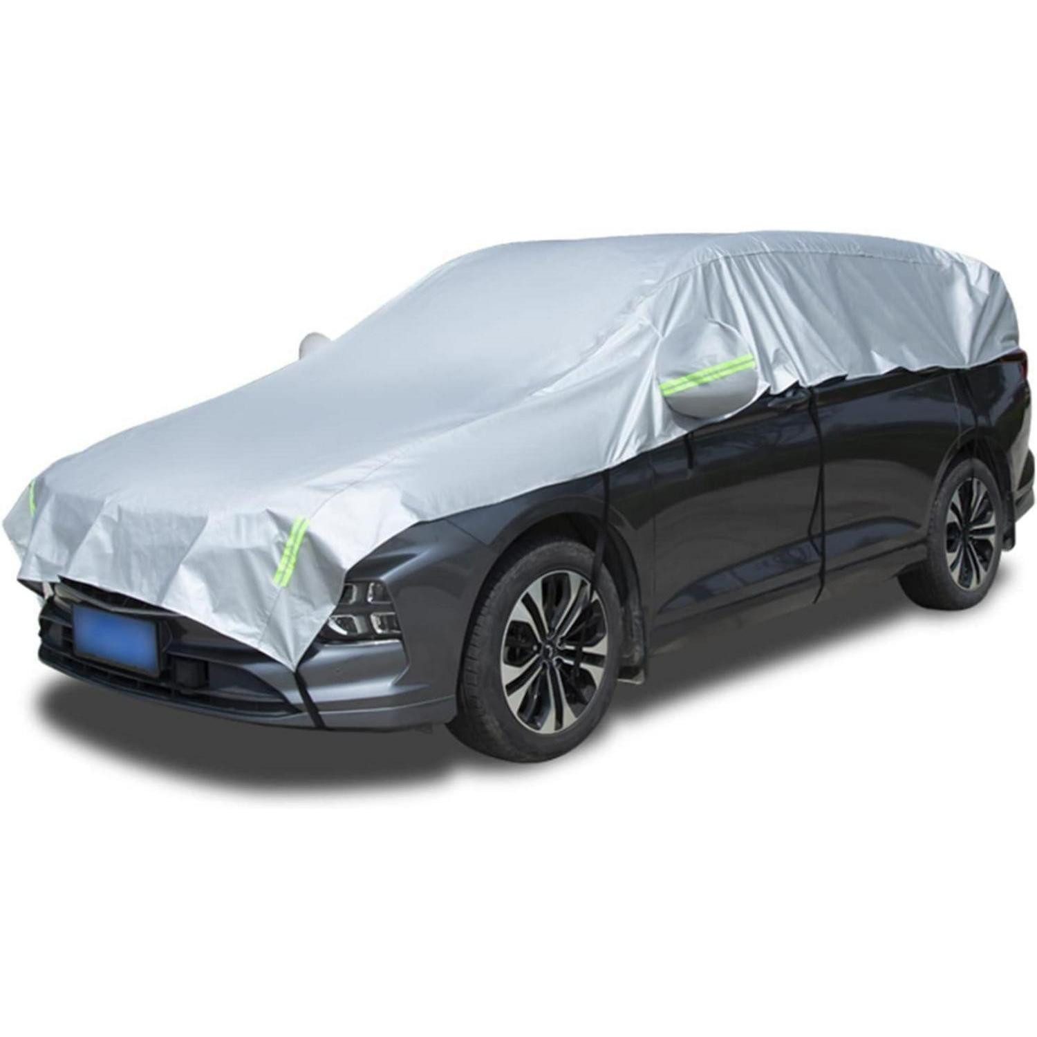 LuxusKollektion Autoplane Halbgarage Auto Windschutzscheibe Abdeckplane Universal Allwetter SUV