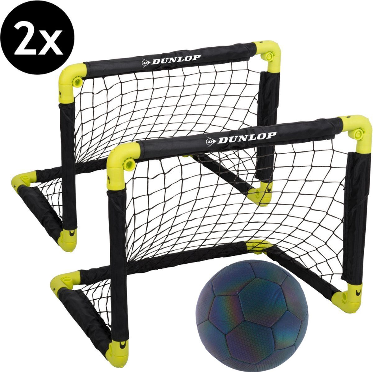 Fußballtor Dunlop Fußballtor und Leuchtender Ball Set