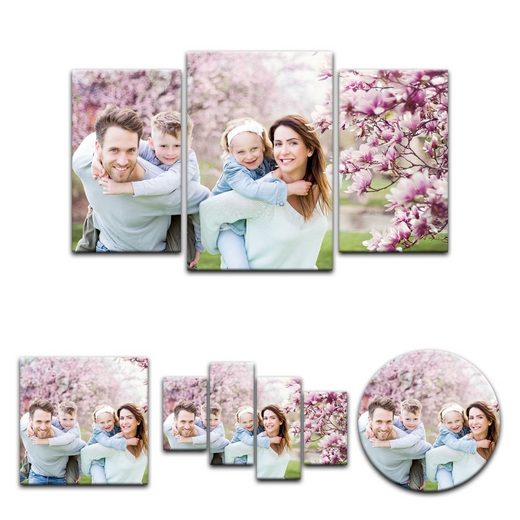 Bilderdepot24 Wandbild, Ihr Foto auf Leinwand Mehrteiliges Format