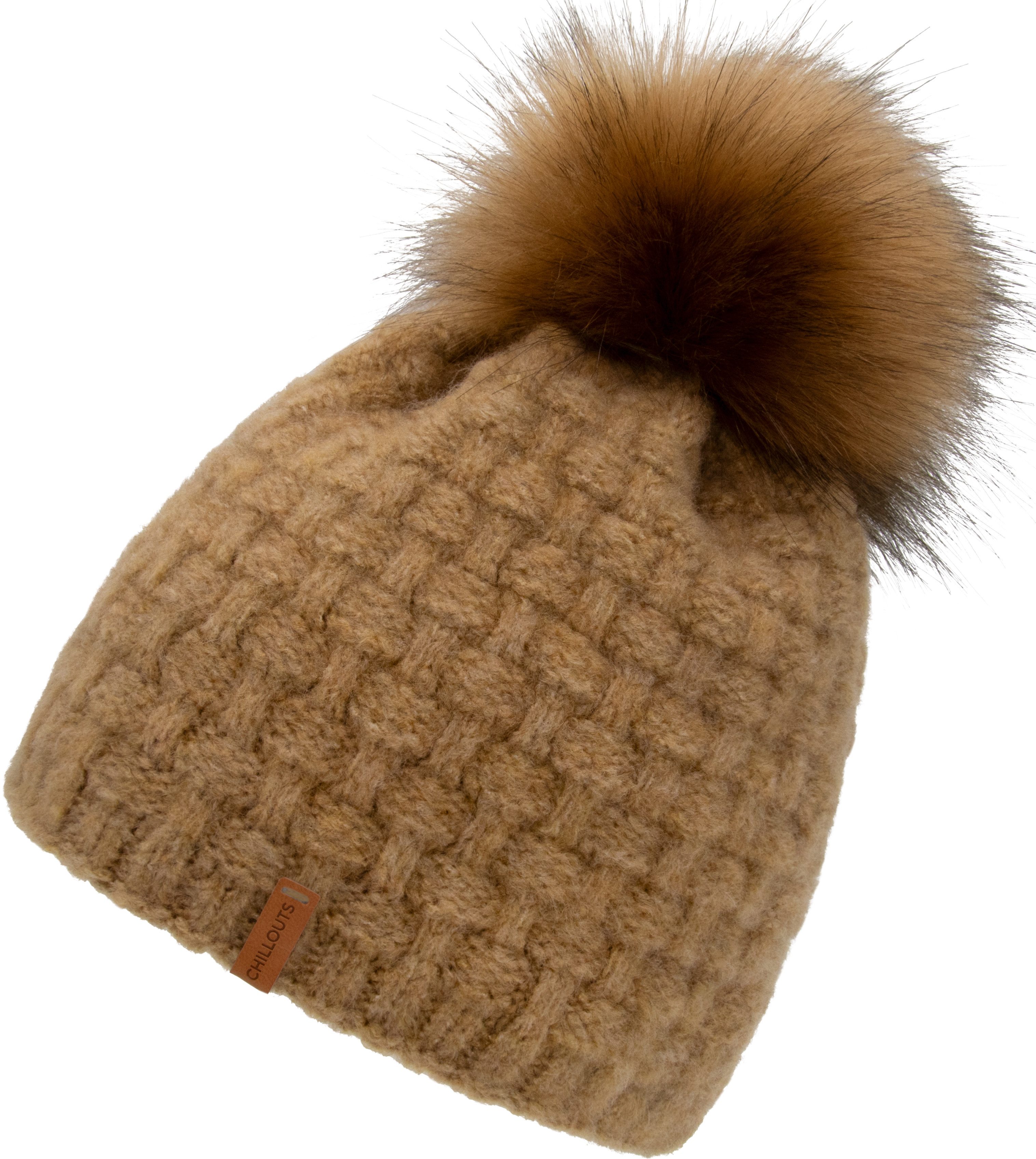chillouts Beanie Ronja Hat Flauschige Wintermütze mit abnehmbarem Pompon
