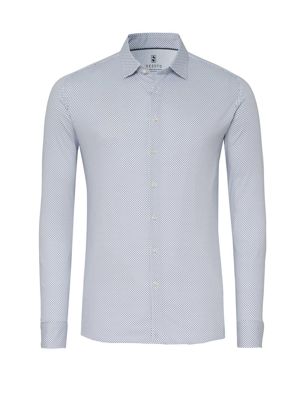 DESOTO Langarmhemd Jerseyhemd Casual Kent