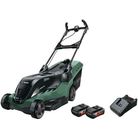 Bosch Home & Garden Akkurasenmäher AdvancedRotak 36-660 SET, 42 cm Schnittbreite, mit 2 Akkus 36V/2,0 Ah und Ladegerät