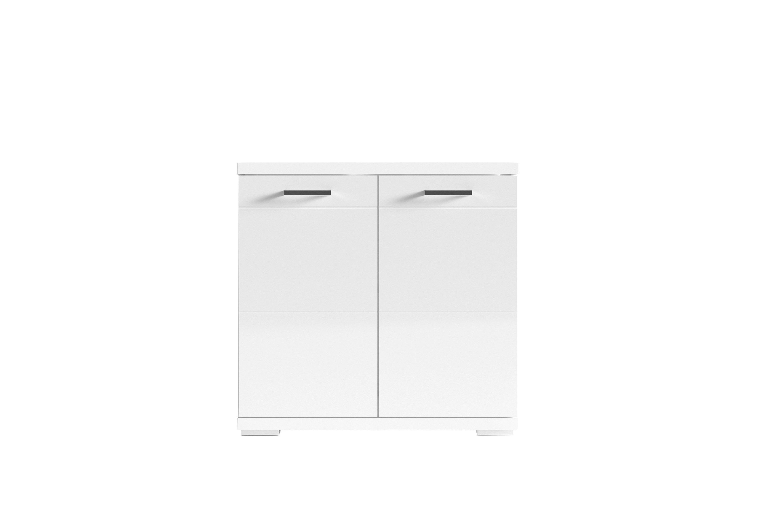 freiraum Waschbeckenunterschrank NEBRASKA in Weiß 60 x 59 x 31,5 cm (BxHxT)