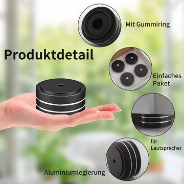 GelldG Möbelfuß 4 Stück Aluminium Lautsprecher HiFi Absorber Füße 40mm×20mm