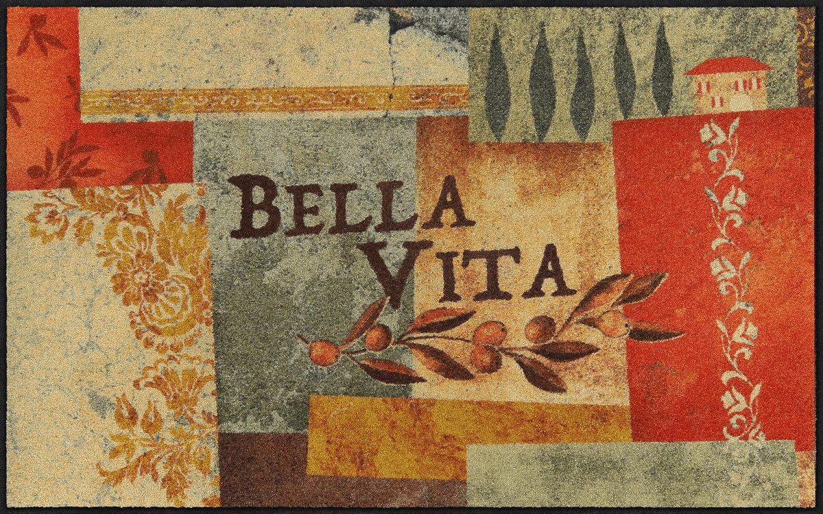 Salonloewe Дорожка Fußmatte 75x120 Bella Vita beige, Eingangsmatte groß, Höhe: 750 mm