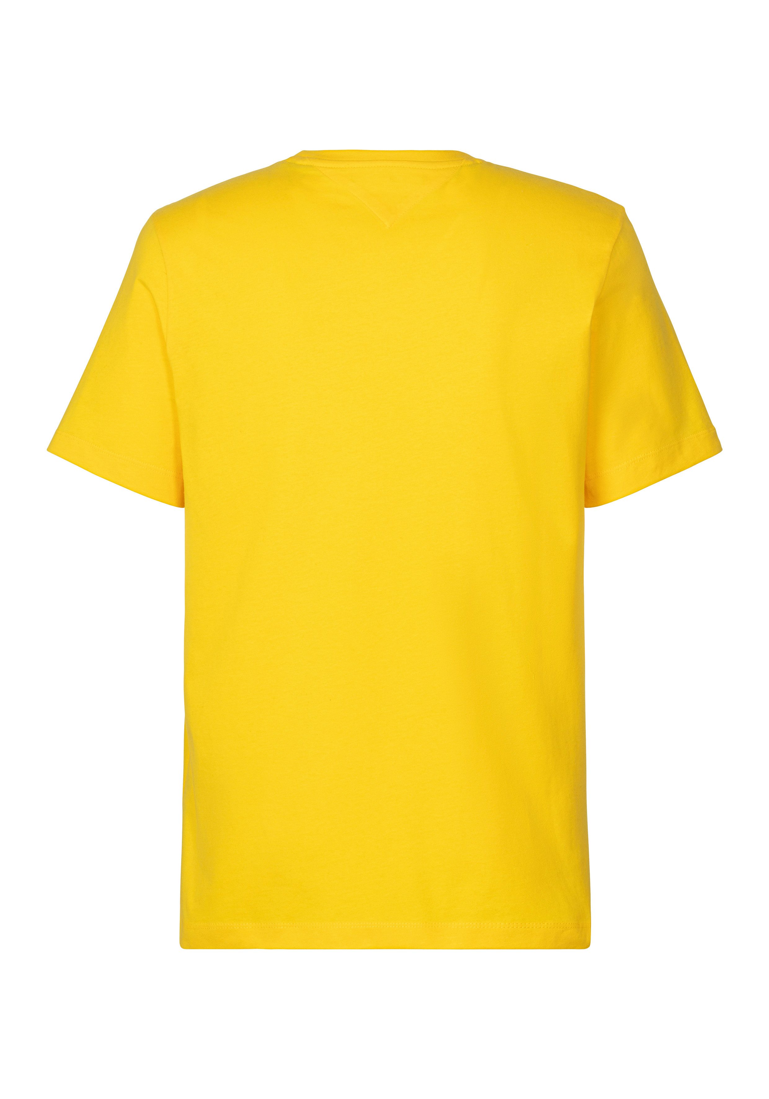 Tommy Hilfiger T-Shirt ESSENTIAL REG FIT SOLID TEE mit Stickerei und Rundha günstig online kaufen